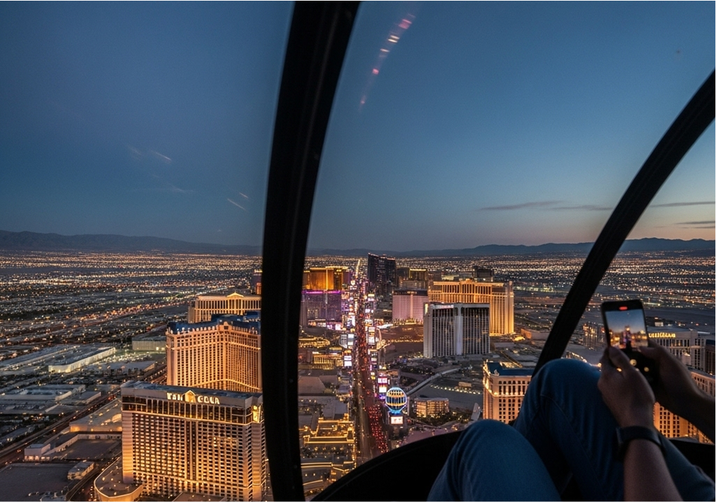 Soar Over the Neon Oasis